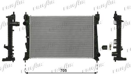 Frigair 0104.3129 - Radiateur, refroidissement du moteur cwaw.fr