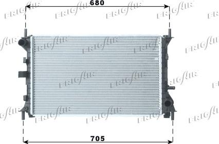 Frigair 0105.3048 - Radiateur, refroidissement du moteur cwaw.fr