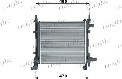 Frigair 0105.3055 - Radiateur, refroidissement du moteur cwaw.fr