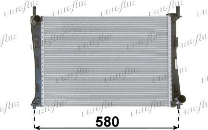 Frigair 0105.3069 - Radiateur, refroidissement du moteur cwaw.fr