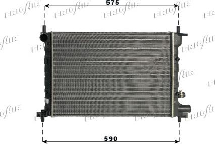 Frigair 0105.3063 - Radiateur, refroidissement du moteur cwaw.fr