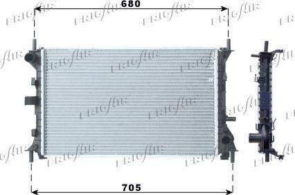 Frigair 0105.3067 - Radiateur, refroidissement du moteur cwaw.fr