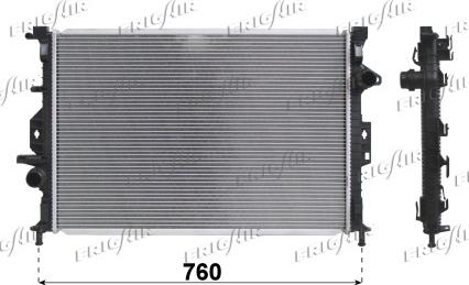 Frigair 0105.3112 - Radiateur, refroidissement du moteur cwaw.fr