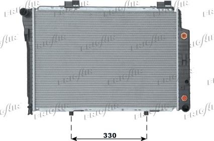 Frigair 0106.3054 - Radiateur, refroidissement du moteur cwaw.fr