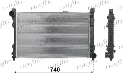 Frigair 0106.3056 - Radiateur, refroidissement du moteur cwaw.fr