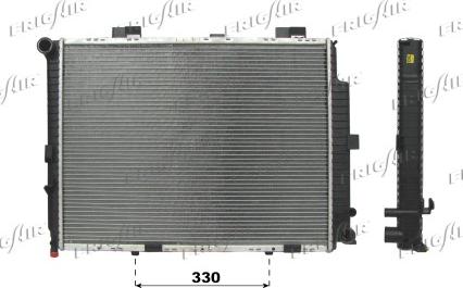 Frigair 0106.3075 - Radiateur, refroidissement du moteur cwaw.fr