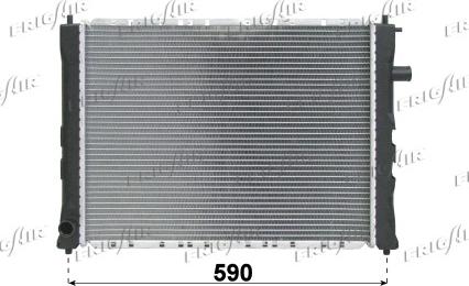 Frigair 0101.2043 - Radiateur, refroidissement du moteur cwaw.fr