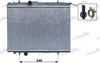 Frigair 0108.3069 - Radiateur, refroidissement du moteur cwaw.fr