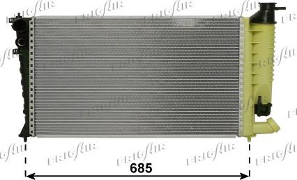 Frigair 0108.3063 - Radiateur, refroidissement du moteur cwaw.fr