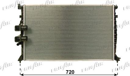 Frigair 0108.3086 - Radiateur, refroidissement du moteur cwaw.fr