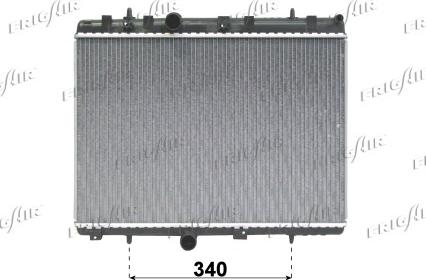 Frigair 0108.3081 - Radiateur, refroidissement du moteur cwaw.fr