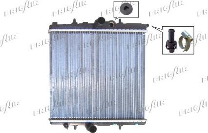 Frigair 0108.3034 - Radiateur, refroidissement du moteur cwaw.fr