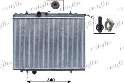 Frigair 0108.3035 - Radiateur, refroidissement du moteur cwaw.fr