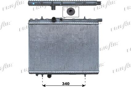 Frigair 0108.3036 - Radiateur, refroidissement du moteur cwaw.fr