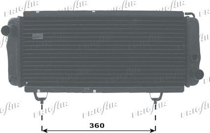 Frigair 0103.1008 - Radiateur, refroidissement du moteur cwaw.fr