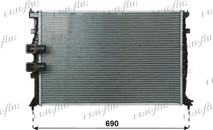 Frigair 0103.3091 - Radiateur, refroidissement du moteur cwaw.fr