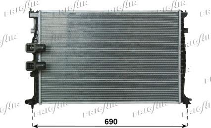 Frigair 0103.3093 - Radiateur, refroidissement du moteur cwaw.fr