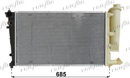 Frigair 0103.3049 - Radiateur, refroidissement du moteur cwaw.fr