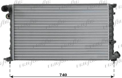 Frigair 0103.3040 - Radiateur, refroidissement du moteur cwaw.fr