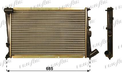 Frigair 0103.3088 - Radiateur, refroidissement du moteur cwaw.fr