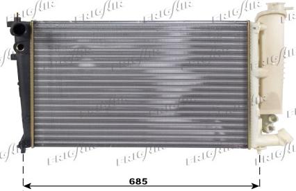 Frigair 0103.3021 - Radiateur, refroidissement du moteur cwaw.fr