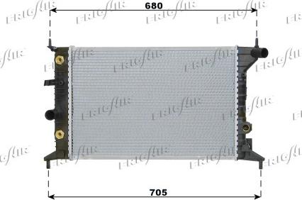 Frigair 0107.3049 - Radiateur, refroidissement du moteur cwaw.fr