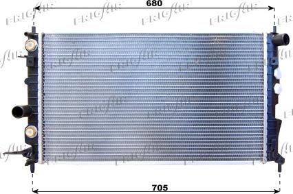 Frigair 0107.3058 - Radiateur, refroidissement du moteur cwaw.fr