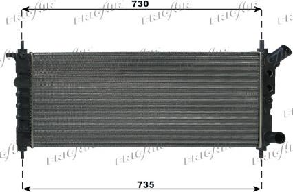 Frigair 0107.3064 - Radiateur, refroidissement du moteur cwaw.fr