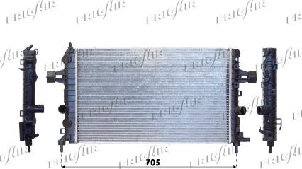 Frigair 0107.3087 - Radiateur, refroidissement du moteur cwaw.fr