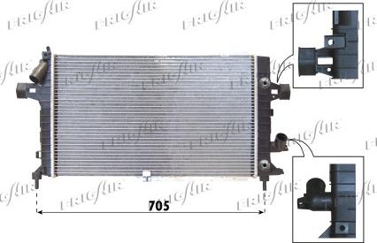 Frigair 0107.3116 - Radiateur, refroidissement du moteur cwaw.fr