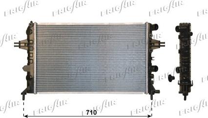 Frigair 0107.3126 - Radiateur, refroidissement du moteur cwaw.fr