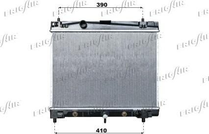 Frigair 0115.3011 - Radiateur, refroidissement du moteur cwaw.fr