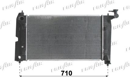 Frigair 0115.3140 - Radiateur, refroidissement du moteur cwaw.fr