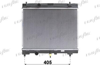 Frigair 0115.3173 - Radiateur, refroidissement du moteur cwaw.fr