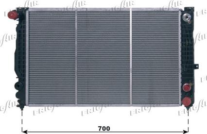 Frigair 0110.3005 - Radiateur, refroidissement du moteur cwaw.fr