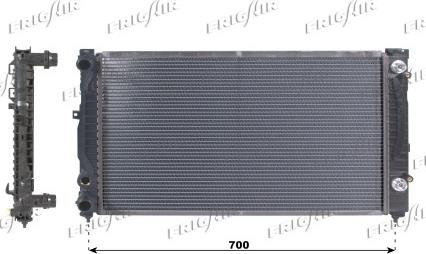 Frigair 0110.3008 - Radiateur, refroidissement du moteur cwaw.fr