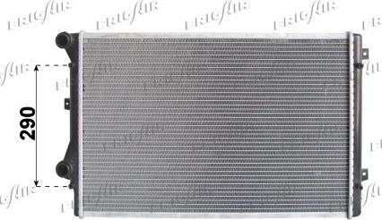 Frigair 0110.3134 - Radiateur, refroidissement du moteur cwaw.fr