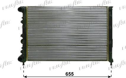 Frigair 0113.3019 - Radiateur, refroidissement du moteur cwaw.fr