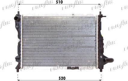 Frigair 0131.3024 - Radiateur, refroidissement du moteur cwaw.fr