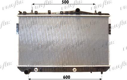 Frigair 0131.3021 - Radiateur, refroidissement du moteur cwaw.fr