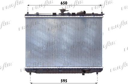 Frigair 0133.3025 - Radiateur, refroidissement du moteur cwaw.fr