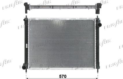 Frigair 0121.3025 - Radiateur, refroidissement du moteur cwaw.fr