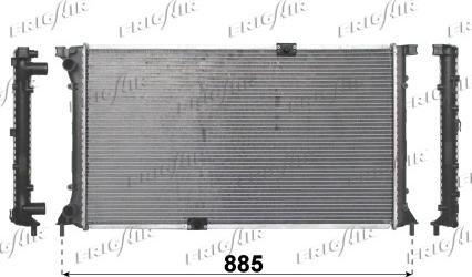 Frigair 0209.2032 - Radiateur, refroidissement du moteur cwaw.fr