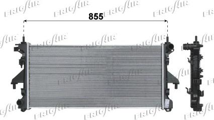 Frigair 0204.2035 - Radiateur, refroidissement du moteur cwaw.fr