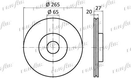 Frigair DC03.109 - Disque de frein cwaw.fr