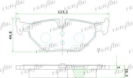 Frigair PD02.511 - Kit de plaquettes de frein, frein à disque cwaw.fr