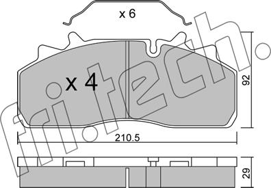 Fri.Tech. 947.0 - Kit de plaquettes de frein, frein à disque cwaw.fr