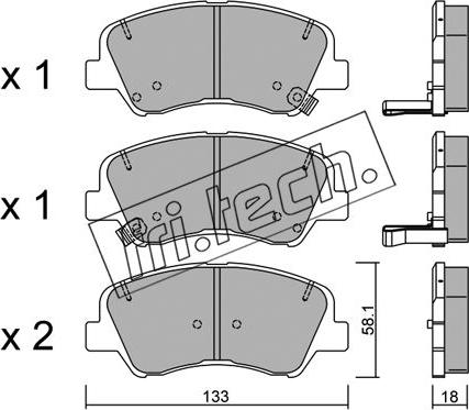 Fri.Tech. 959.0 - Kit de plaquettes de frein, frein à disque cwaw.fr