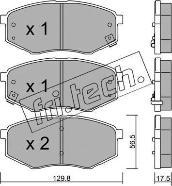 Fri.Tech. 958.0 - Kit de plaquettes de frein, frein à disque cwaw.fr