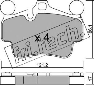 Fri.Tech. 909.0 - Kit d'accessoires, mâchoire de frein cwaw.fr